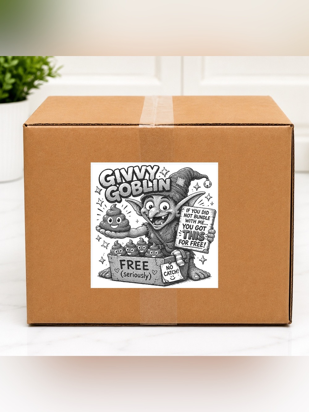 Profanity Free Givvy Goblin Stickers-100ct.